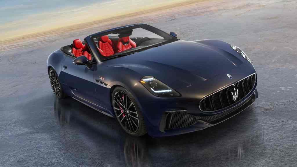 Maserati GranCabrio Trofeo on the road