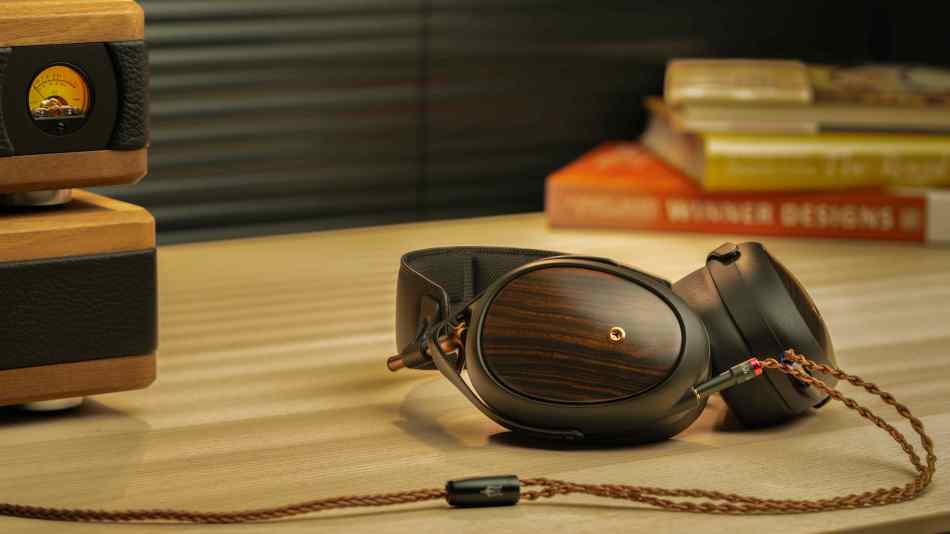 Meze Audio Liric 2nd Generation headphones with a desktop amp