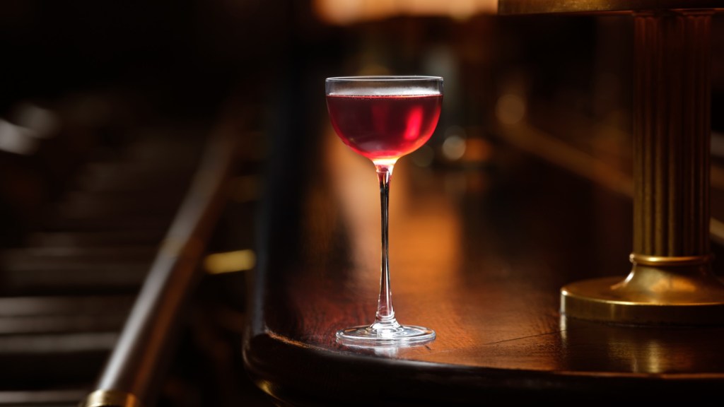 A Golden Touch cocktail at Scarfe's Bar