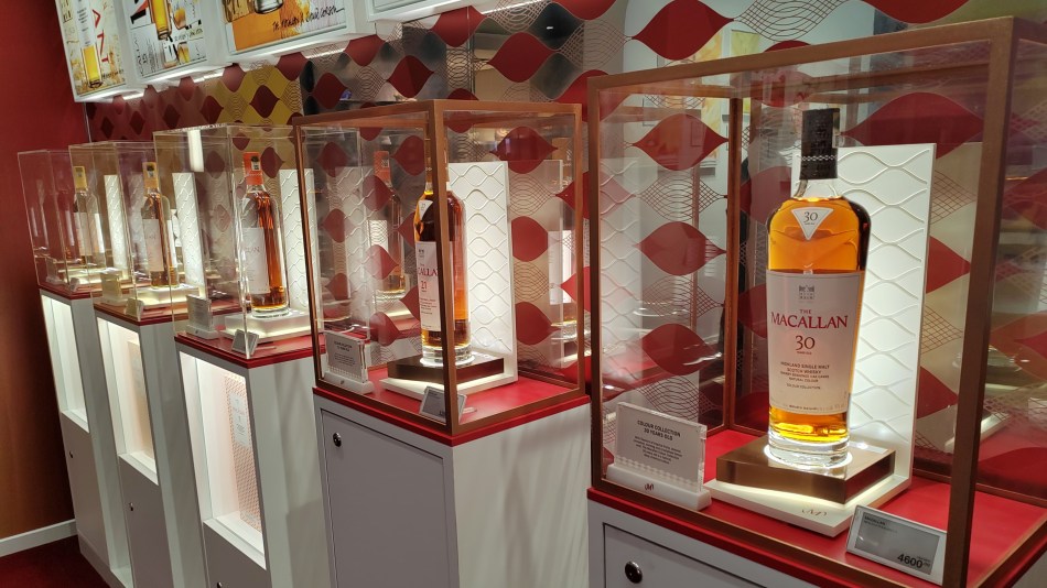 The Macallan Colour whisky collection at LAX