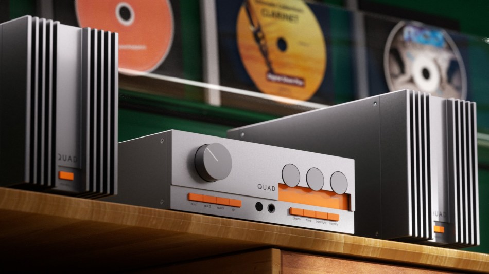 The new 33 preamp and 303 power amp on shelf