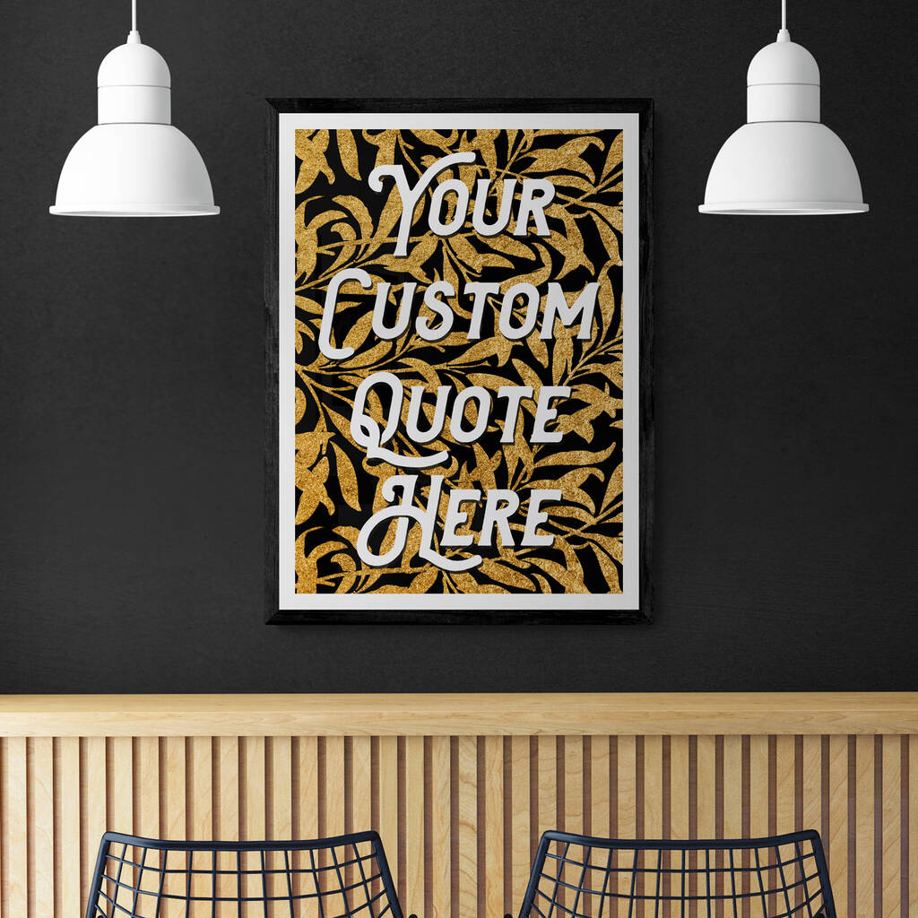 Custom quote art print