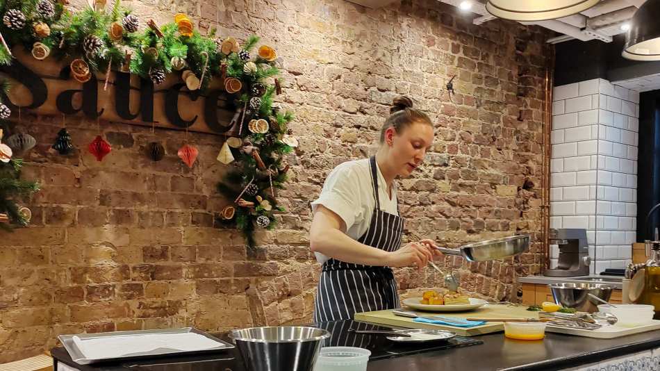 top chef Millie Simpson at Sauce