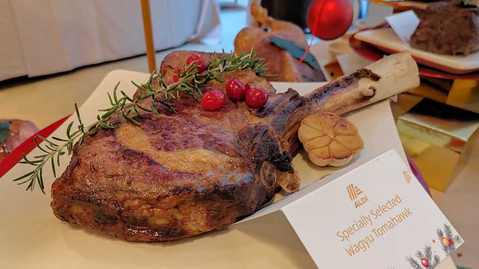 Wagyu Tomahawk steak from Aldi