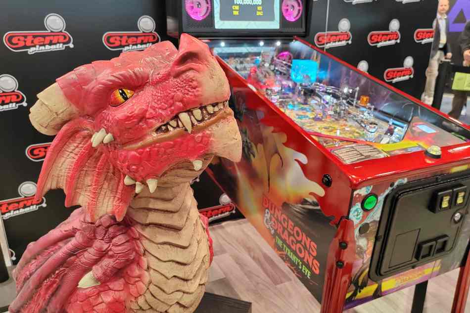 Dungeons Dragon pinball machine at CES 2025