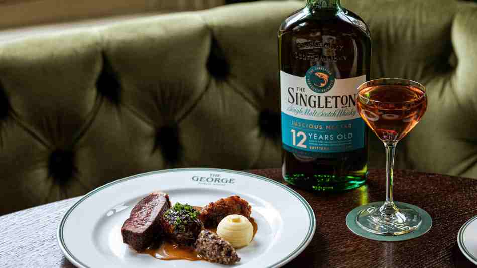 Singleton whisky and meal