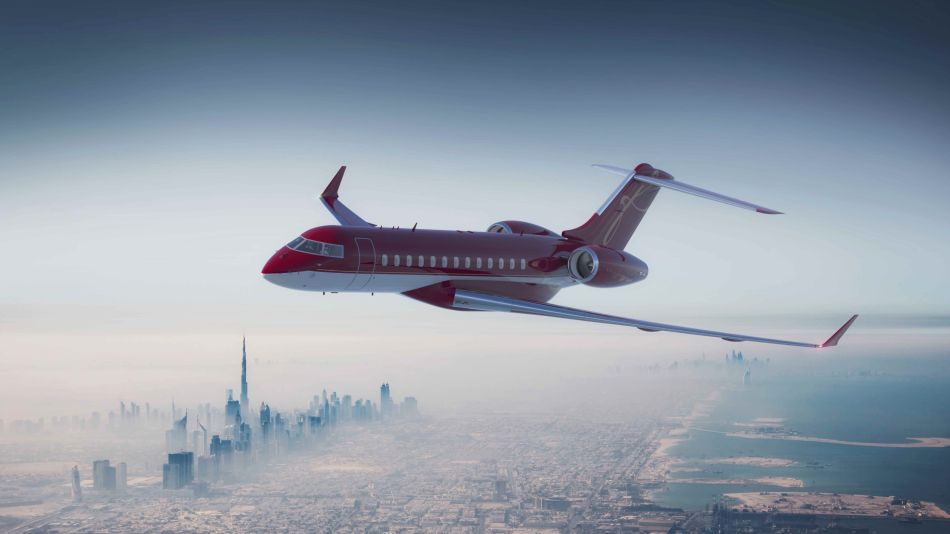 falcon aircraft in flight