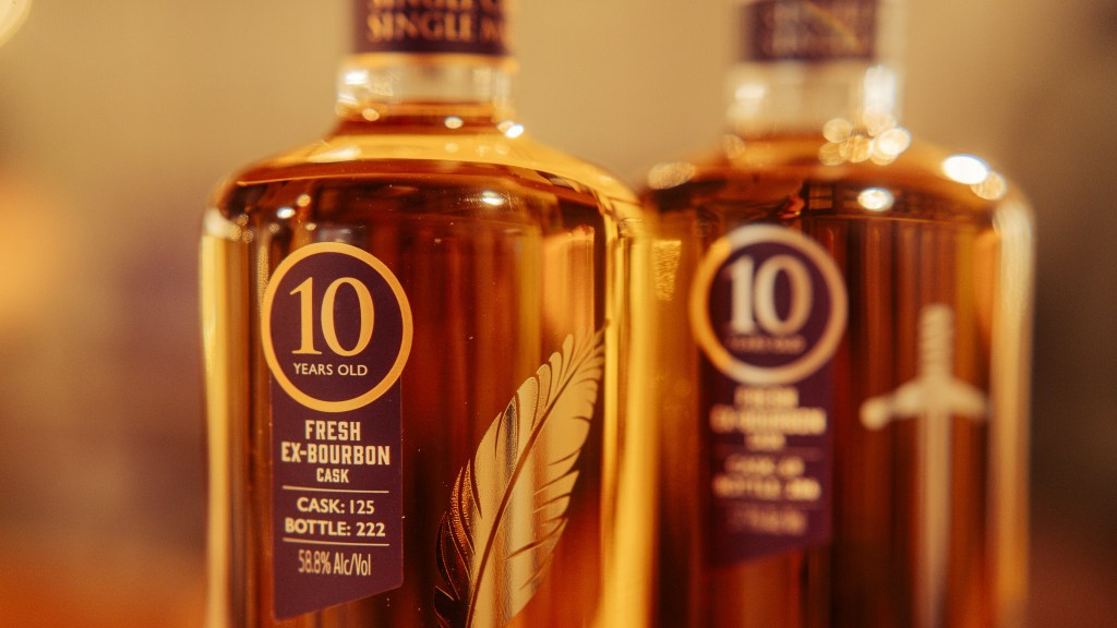 Annandale 10 YO whisky close up bottles