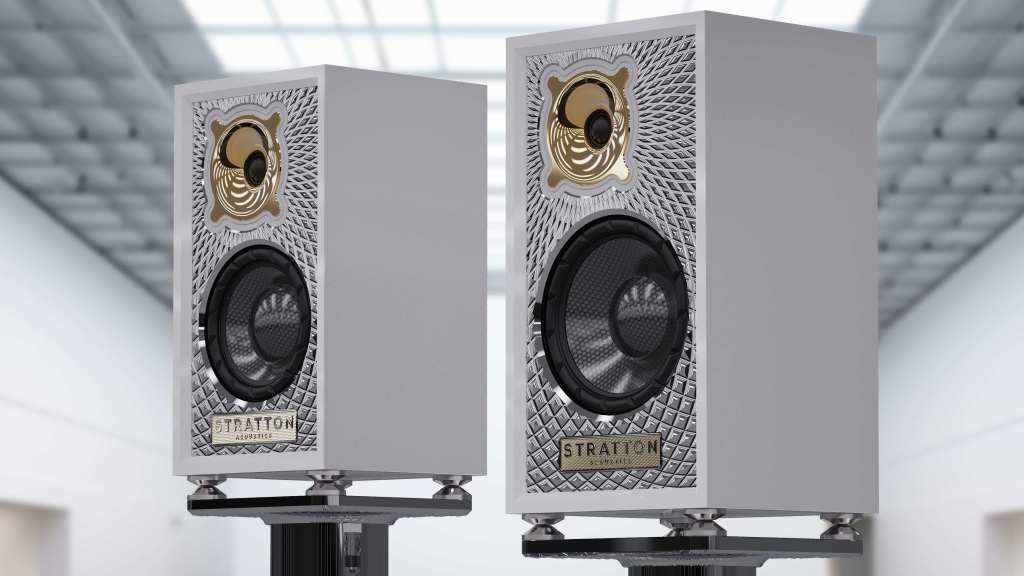 Stratton Acoustics view of Element 6 left and Element 8 speakers