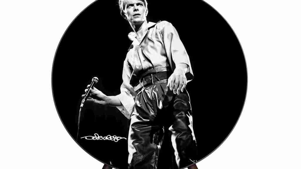 A9 speaker with Bowie image by DENIS O' REGAN 2025