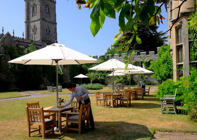 Thornbury Castle in summer
