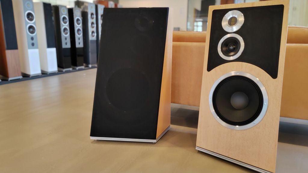 Walnut finish Trapeze from Audiovector