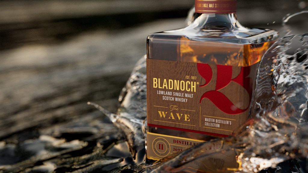Bladnoch Wave II whisky Distillery and Spirit bottle