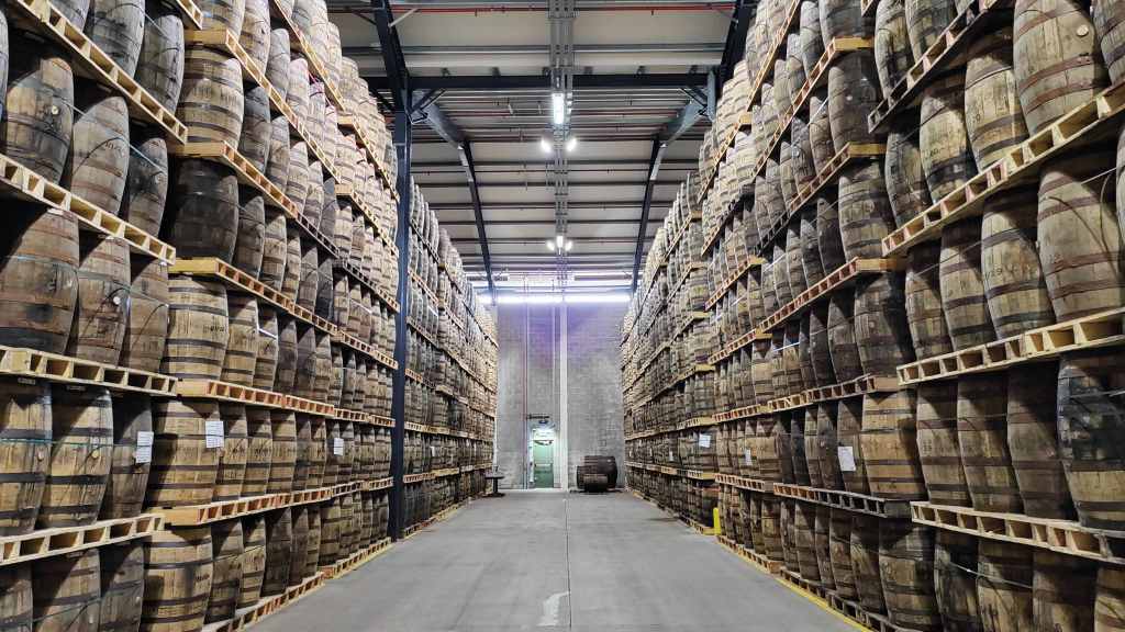 Midleton Distillery whiskey barrels