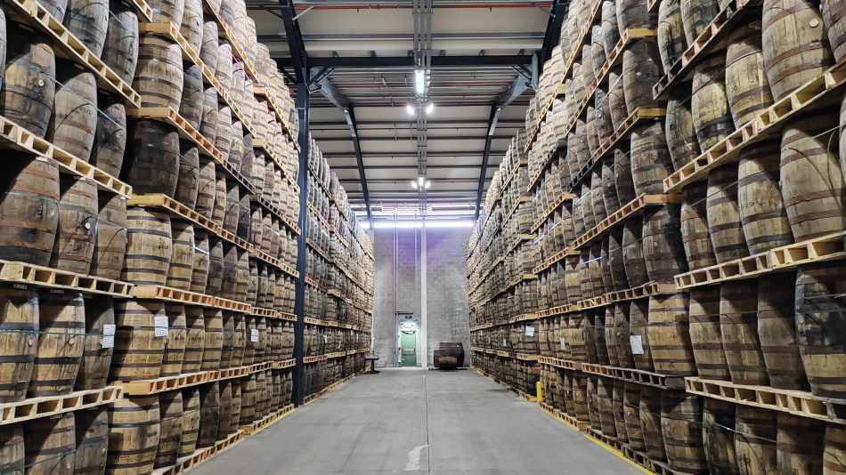 Midleton Distillery whiskey barrels