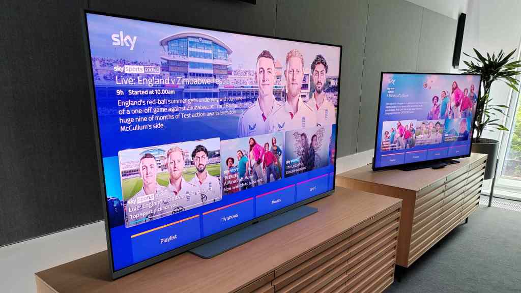 Sky Glass Air TVs on demo