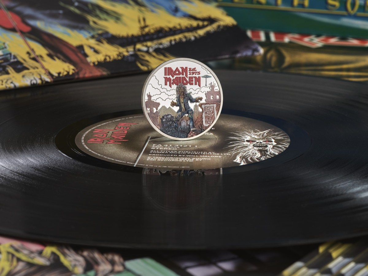Eddie rocks the Royal Mint: Iron Maiden celebrate 50th anniversary with heavy metal coin&nbsp;collectable