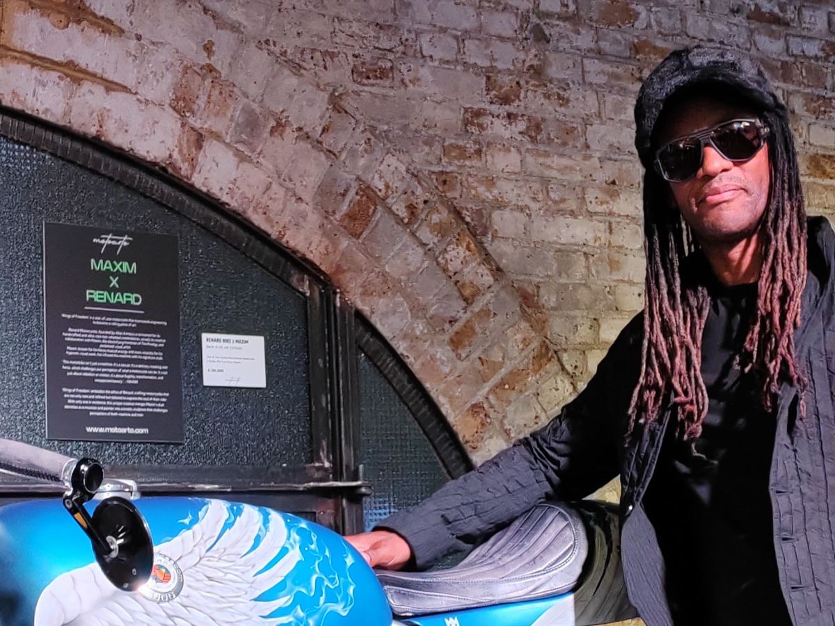 MotoArto exhibition opens with custom motorcycle painted by The Prodigy star Maxim 