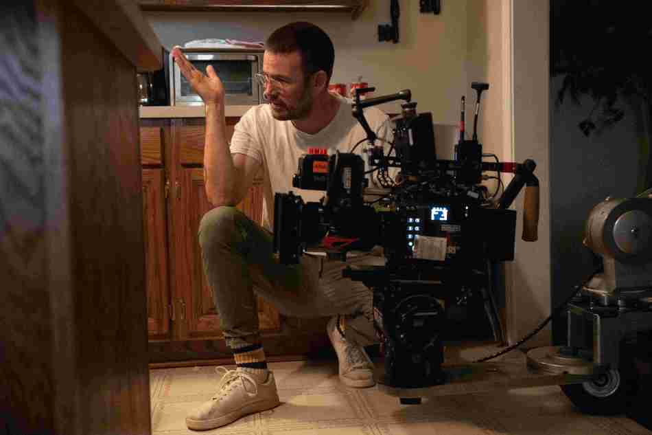Director Zach on set of Weapons