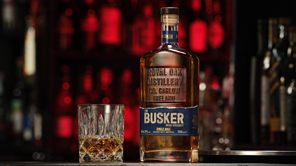 The Busker whiskey and glass