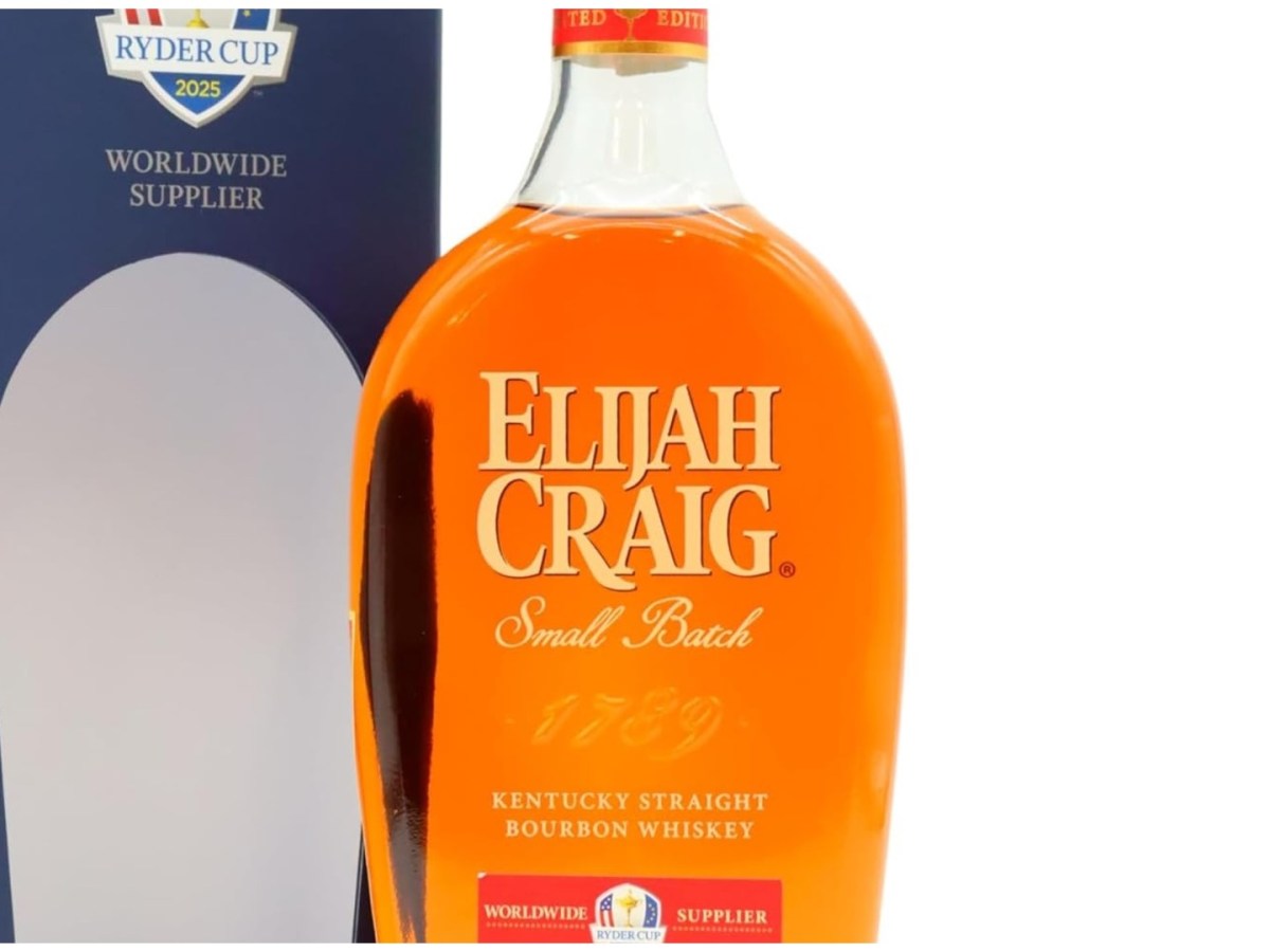 Elijah Craig on par with Ryder Cup 2025 limited edition maple and applewood finished&nbsp;bourbon