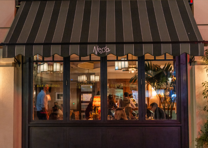 The exterior of Nessa in Soho 