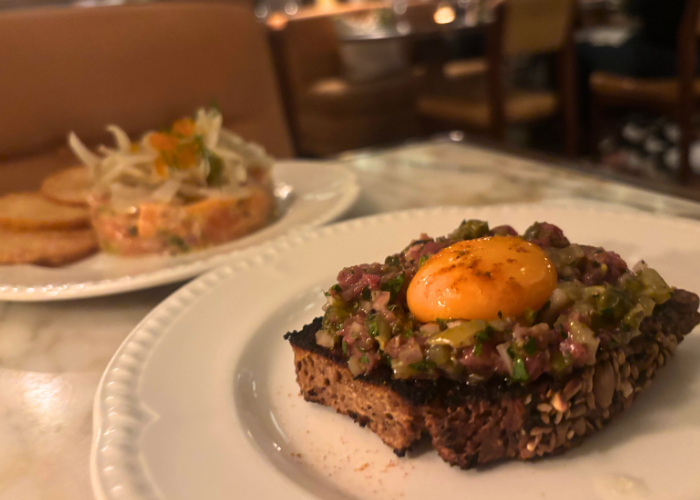 Beef tartare at Nessa