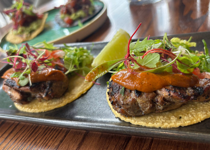 Short rib tacos at Chicome London 