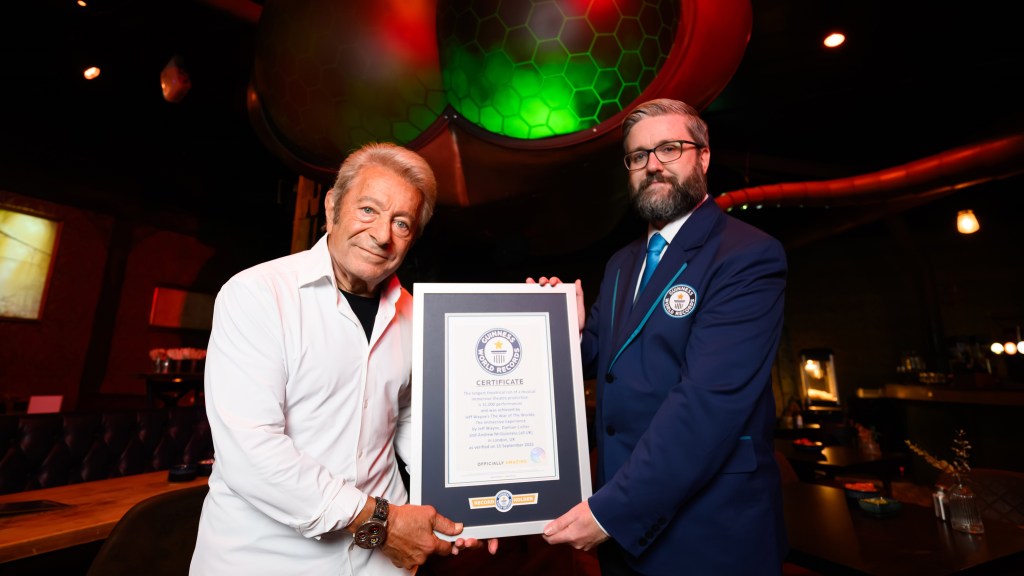 Jeff Wayne at the War of the Worlds show