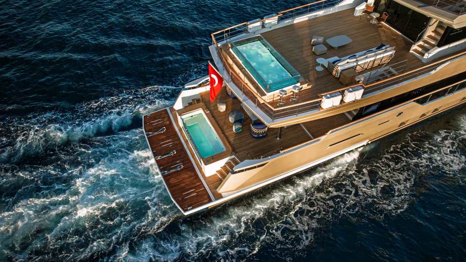 Numarine 40MXP superyacht top view