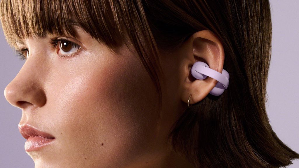 Sony LinkBudsClip earbuds in Lavender