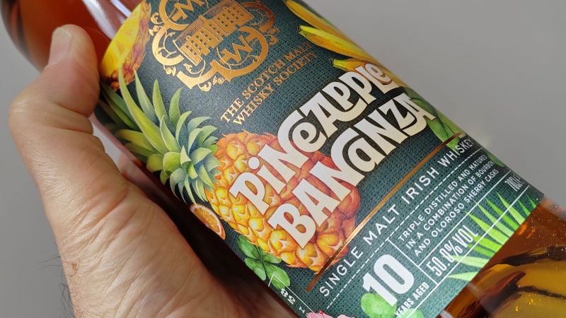 SMWS Pineapple Bananza label