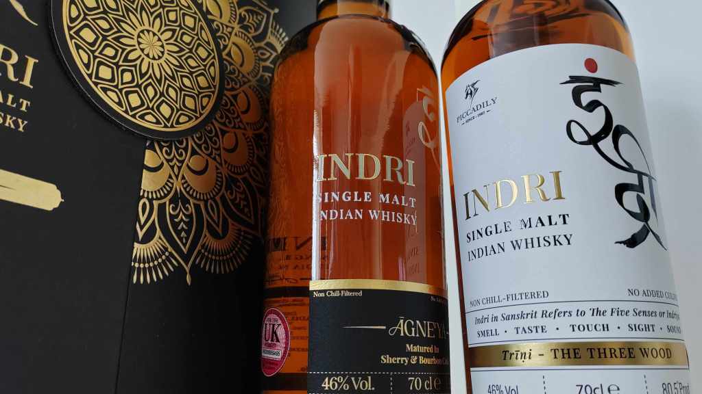 Indri Trini and Agneya whisky