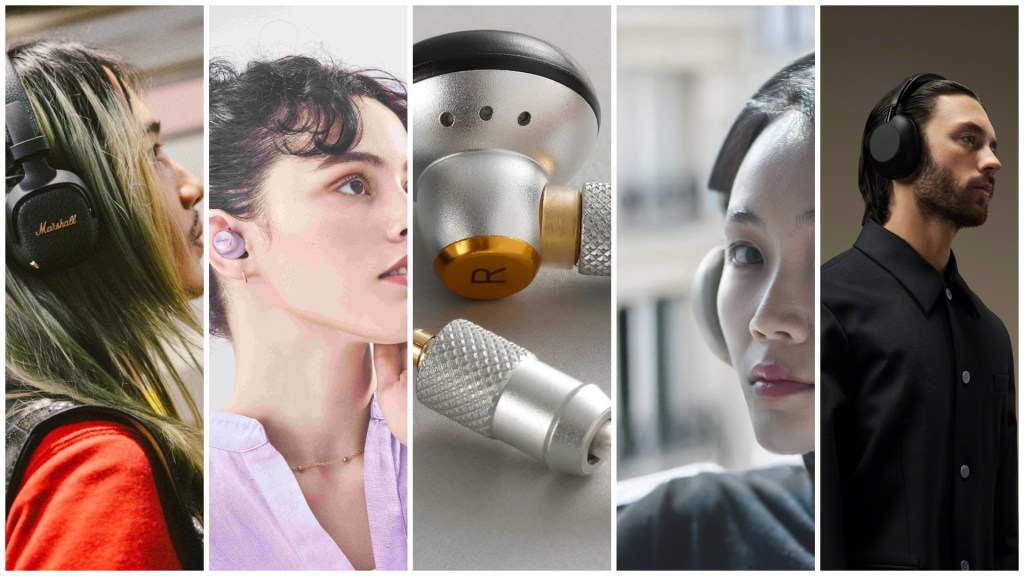 headphone collage