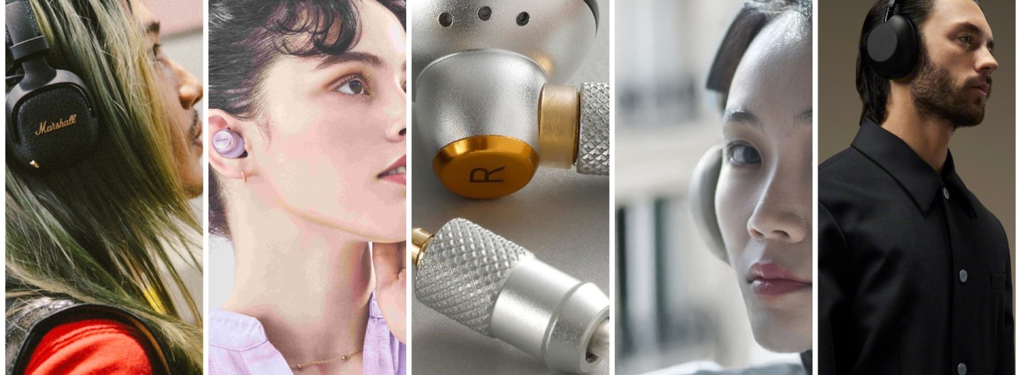 headphone collage