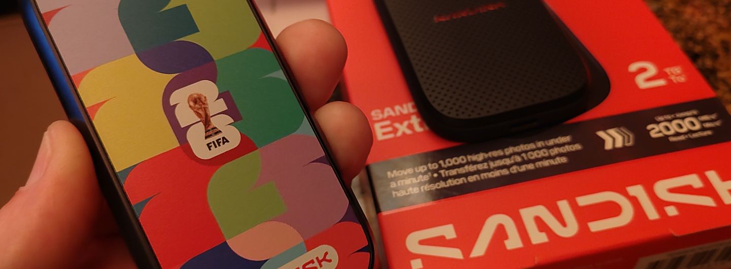 Sandisk external World Cup SSD