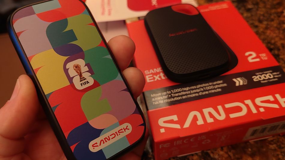 Sandisk external World Cup SSD
