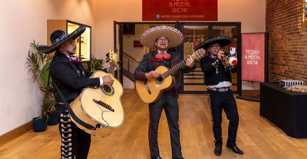 Tequila and Mescal show mariachi
