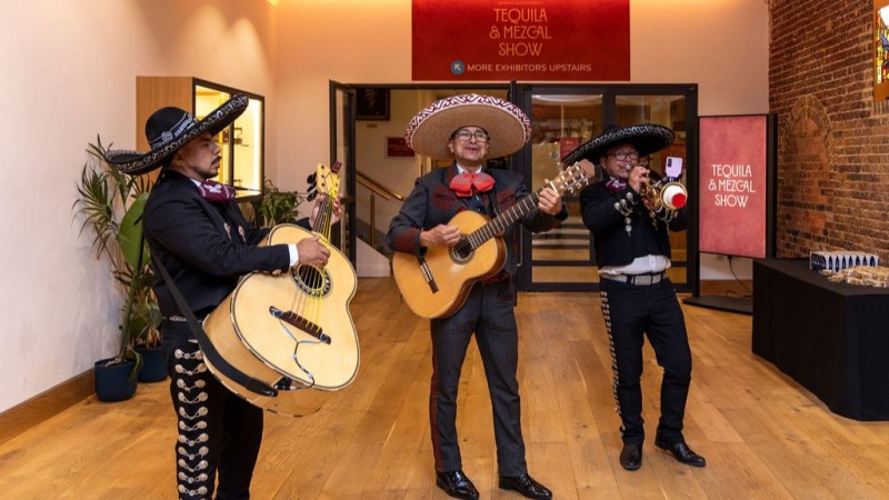 Tequila and Mescal show mariachi