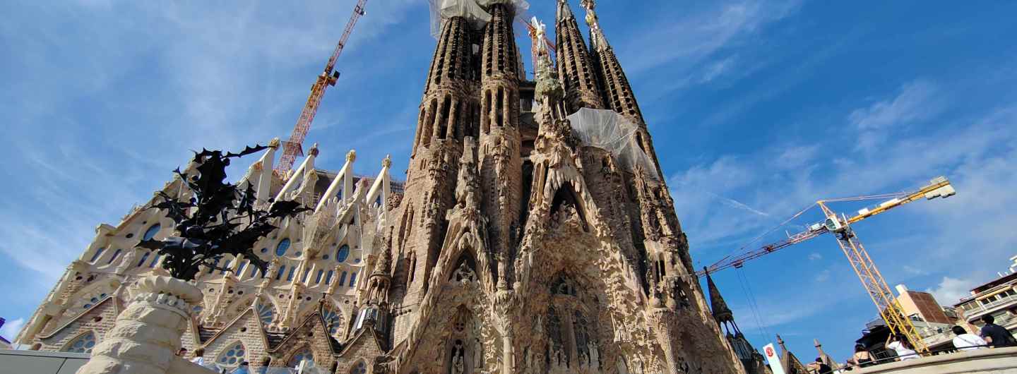 Sagrada Familia construction in Barcelona