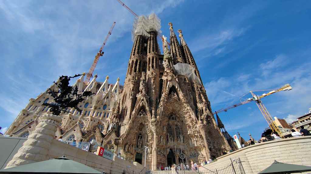 Sagrada Familia construction in Barcelona