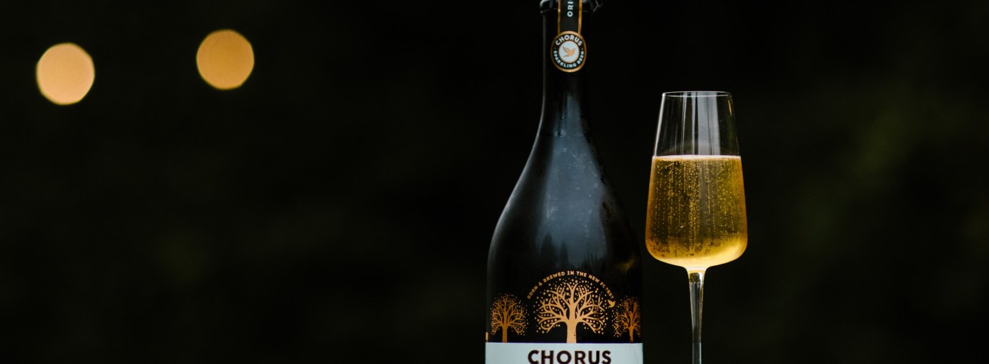 Chorus sparkling beer in glass
