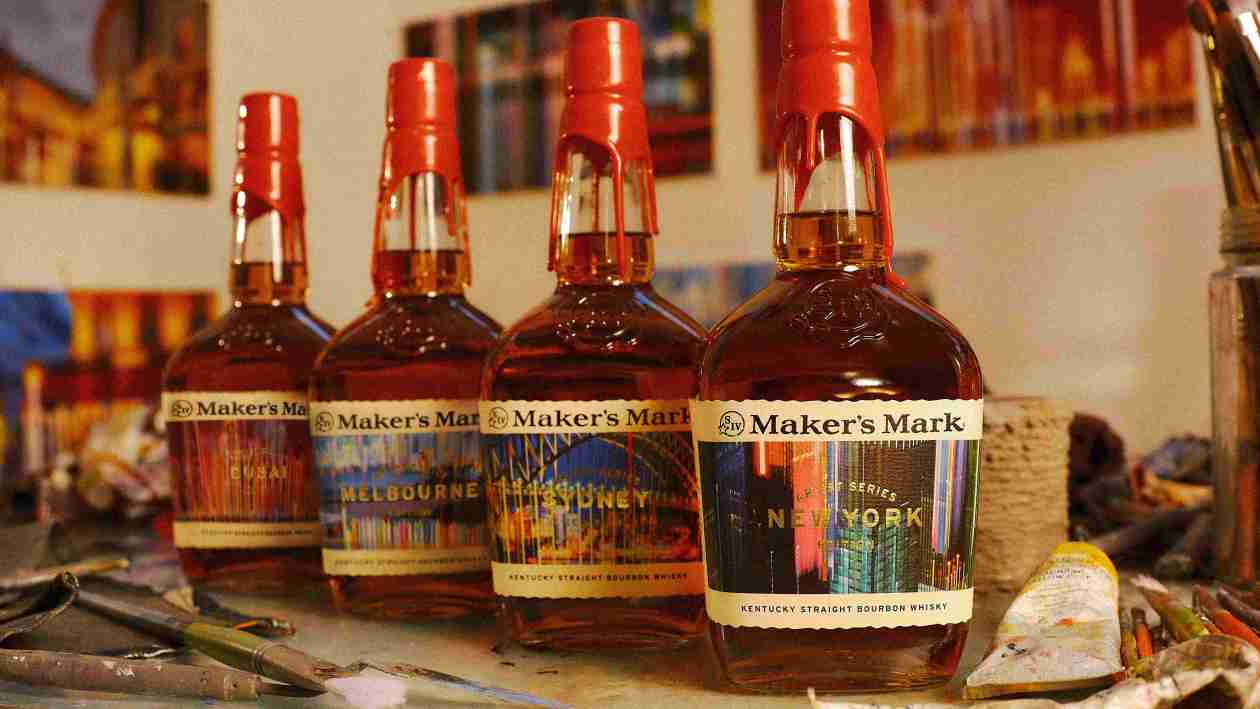 Maker's Mark GTR Artist LTO Bottle lineup