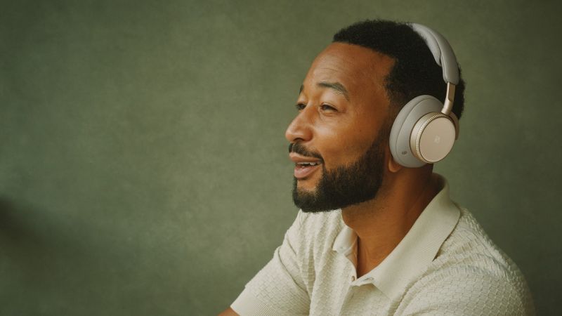 John Legend with Bang Olufsen headphones