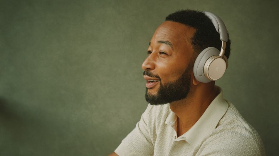 John Legend with Bang Olufsen headphones
