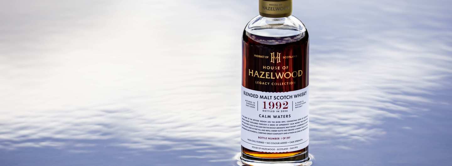 House of Hazelwood Calm Waters Bottle on River Spey