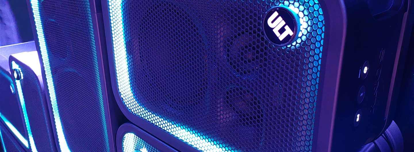 Sony ULT Tower Power Sound party speakers launch close up