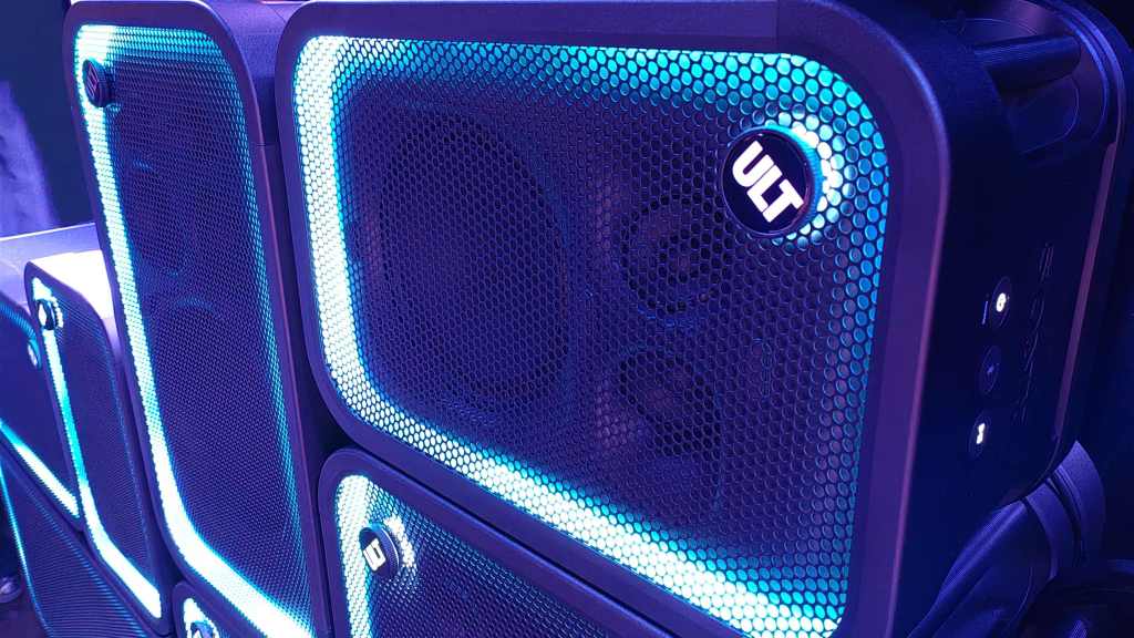 Sony ULT Tower Power Sound party speakers launch close up