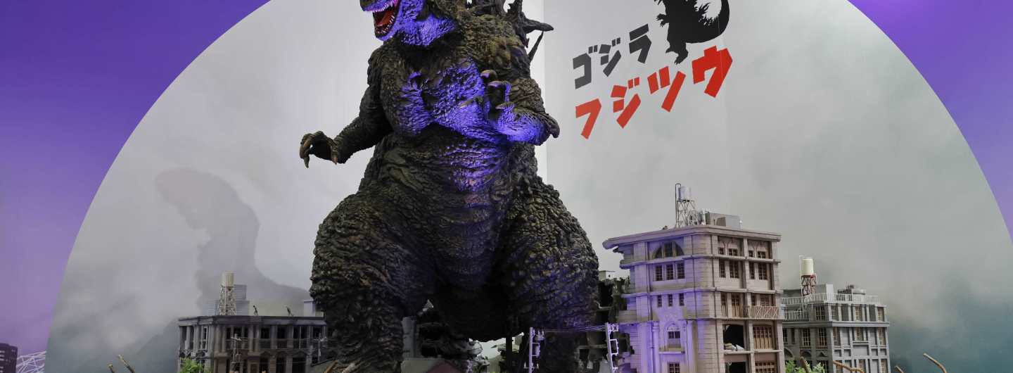 Ceatec 2026 Godzilla Fujitsu display