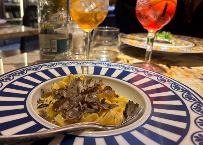 Black Truffle Tagliatelle at Bocconcino
